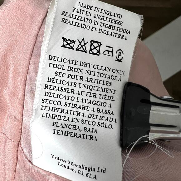 Erdem Floral 100% Silk Halter Top with Bow Belt (Size 6) - Picture 9 of 9